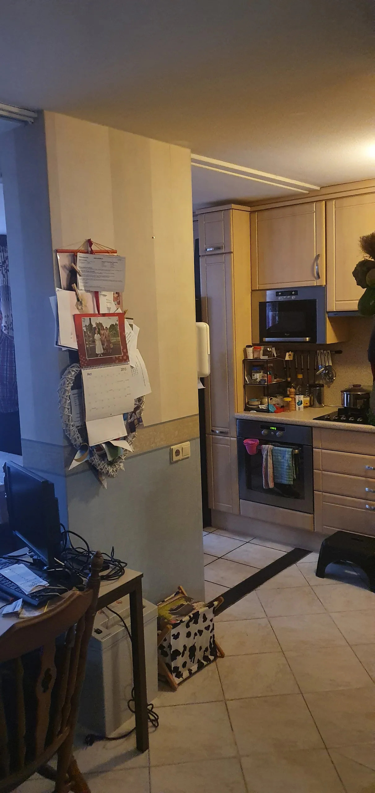 De oude keuken vóór de verbouwing