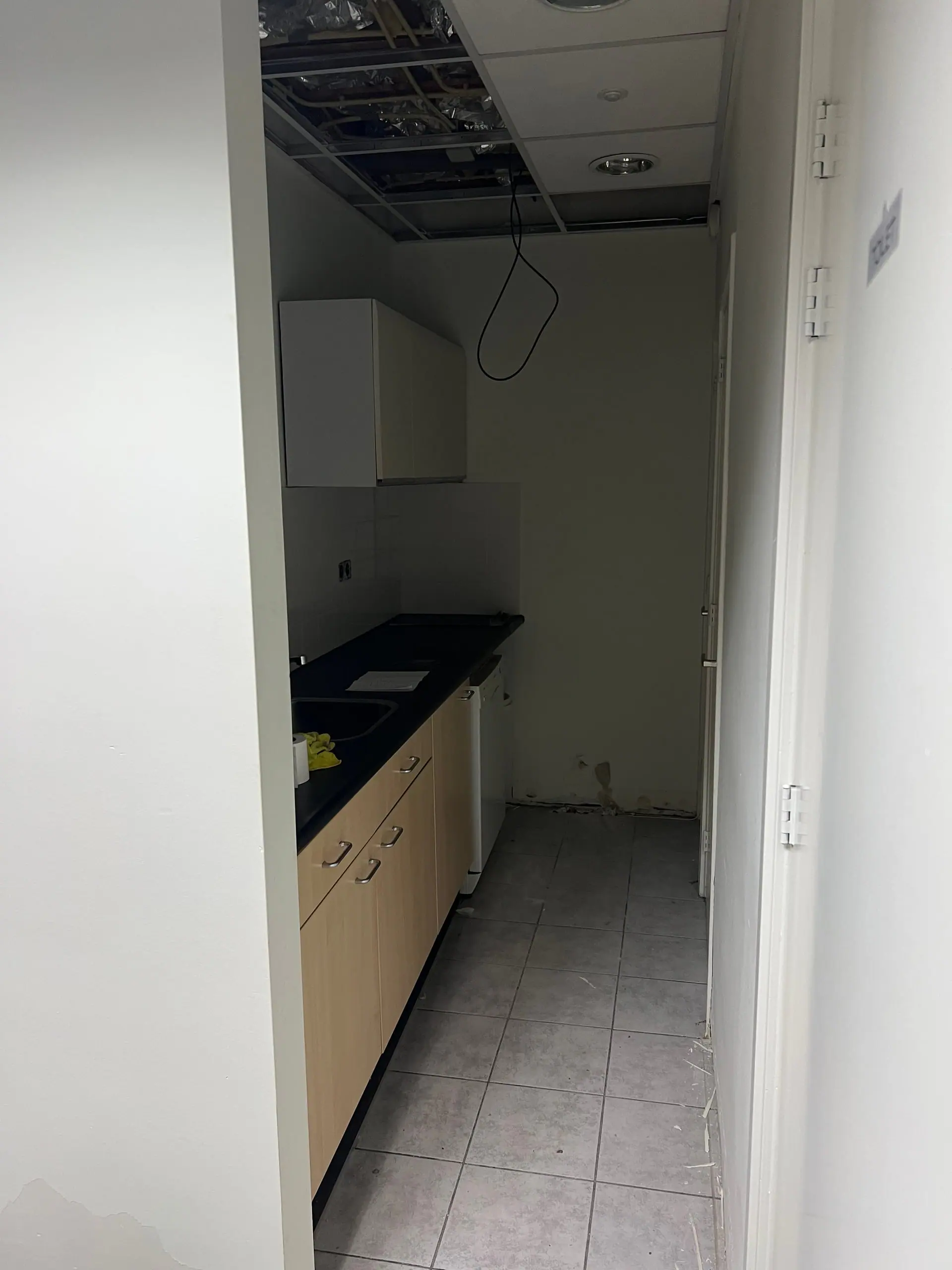 De oude pantry vóór de verbouwing